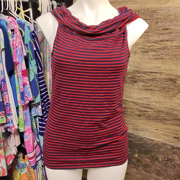 Lauren Ralph Lauren Tops - Lauren Ralph Lauren Navy and Red Striped Tank Top
